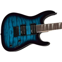 Jackson JS Series Dinky JS20 DKQ 2PT in Transparent Blue Burst