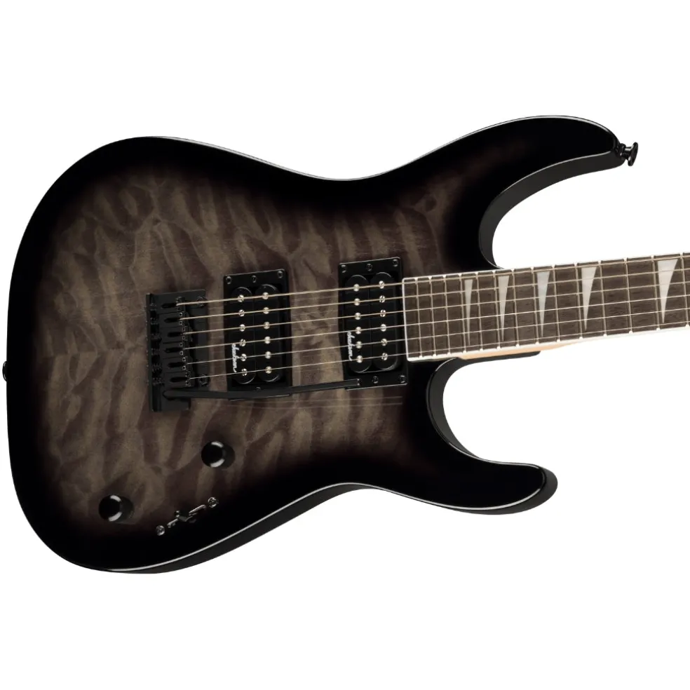Jackson JS Series Dinky JS20 DKQ 2PT in Transparent Black Burst