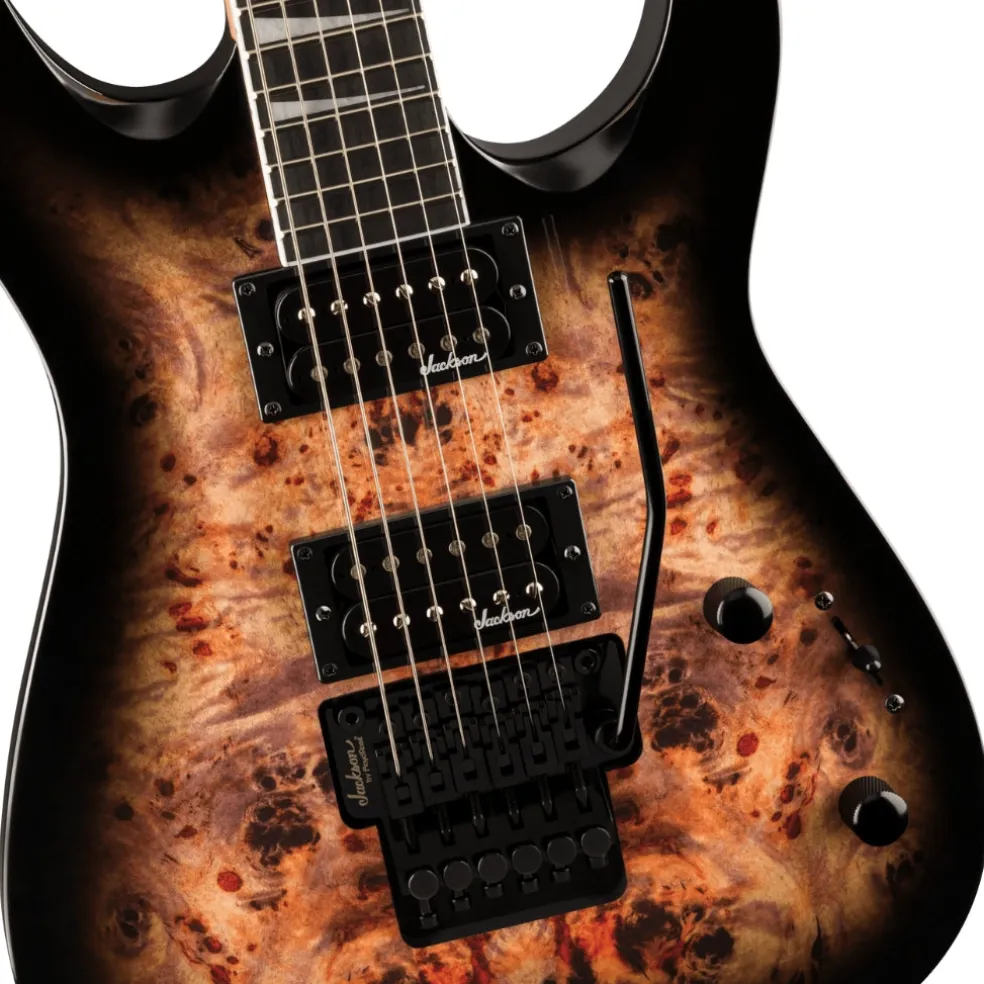 Jackson JS Series Dinky JS32 DKAP in Transparent Black Burst