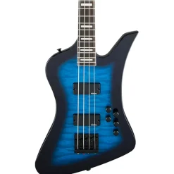 Jackson JS Series JS3Q Kelly Bird - Transparent Blue Burst | Bass Guitars | 2919093585