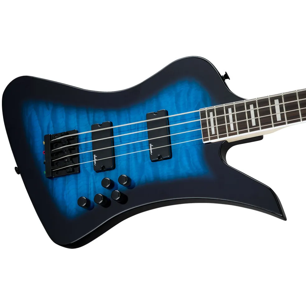 Jackson JS Series JS3Q Kelly Bird - Transparent Blue Burst | Bass Guitars | 2919093585