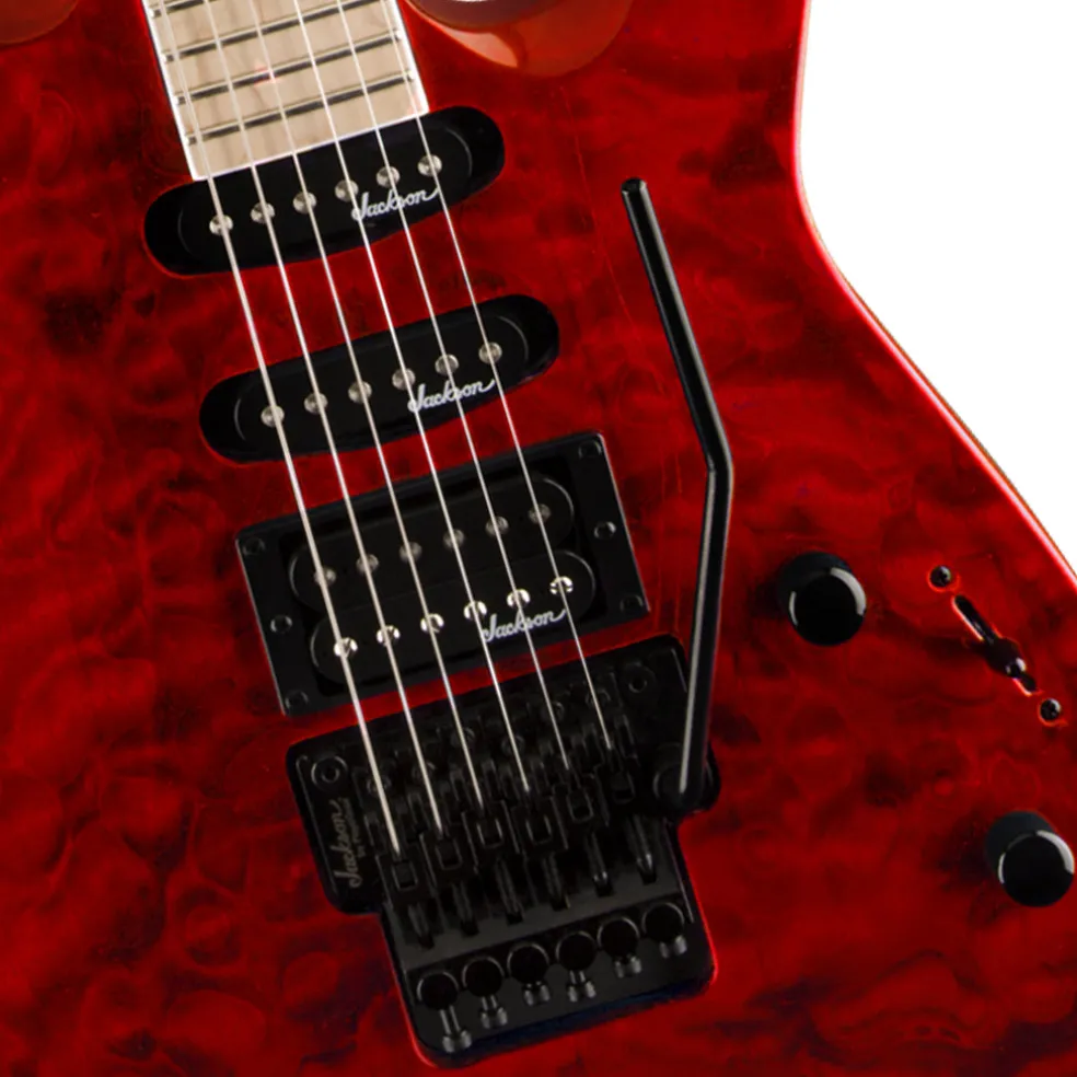 Jackson JS34Q Dinky DKA Transparent Red