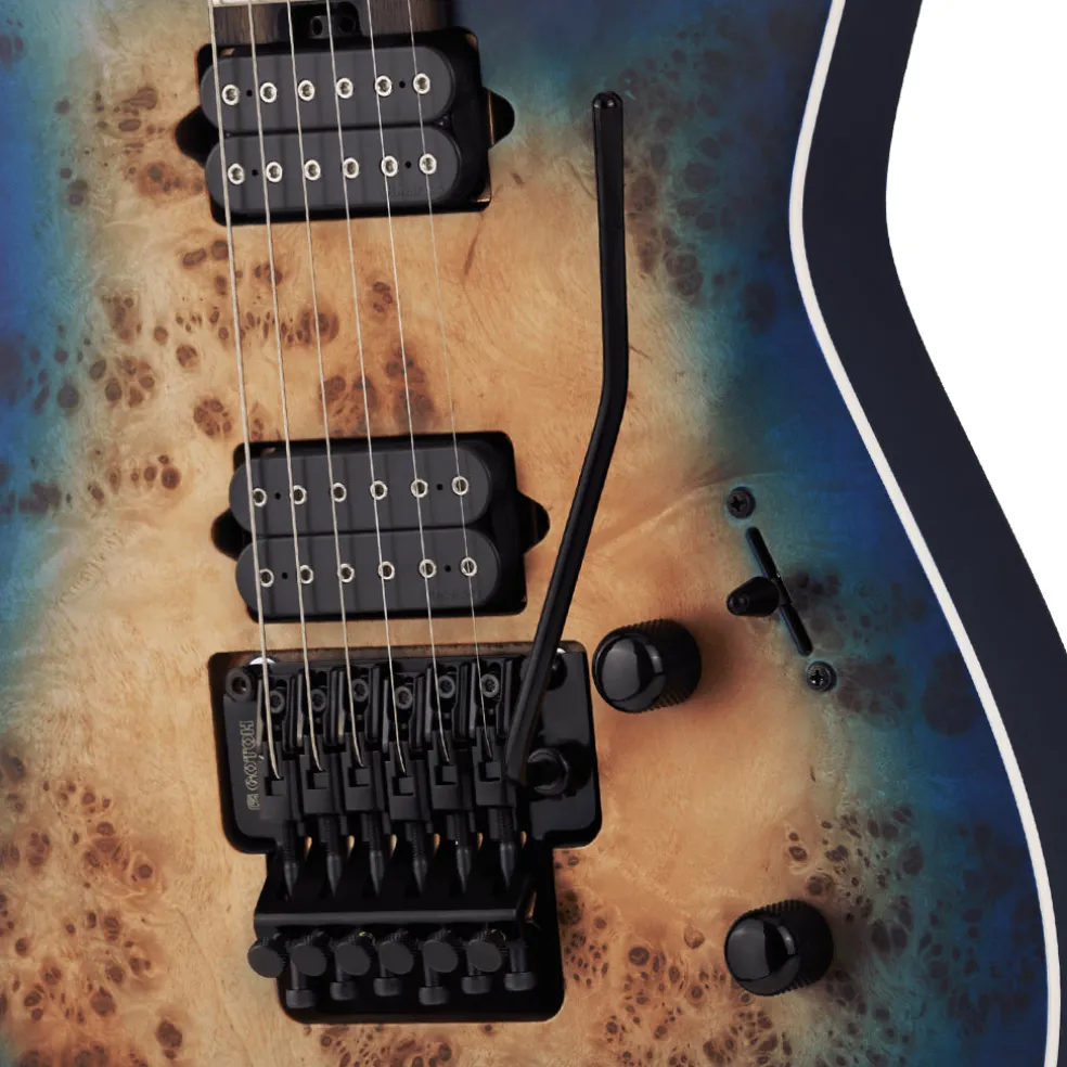 Jackson MJ Series Dinky DKRP, Ebony Fingerboard, Transparent Blue Burst | Electric Guitars | 2904011811