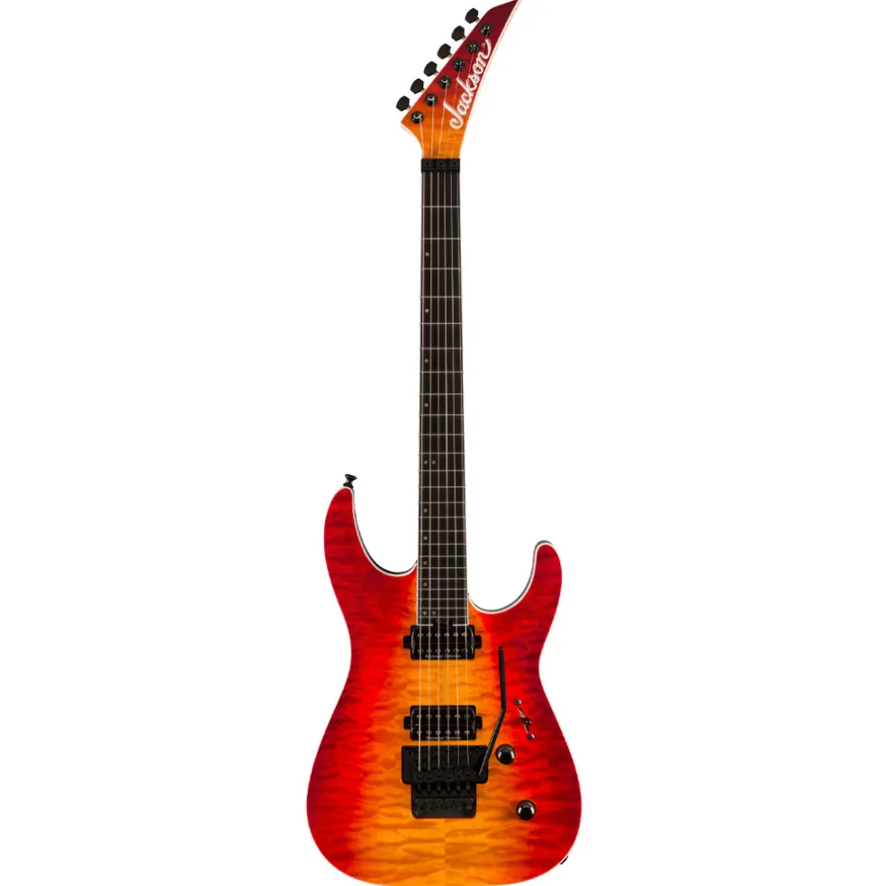Jackson Pro Plus Series Dinky™ DKAQ, Ebony Fingerboard, Firestorm