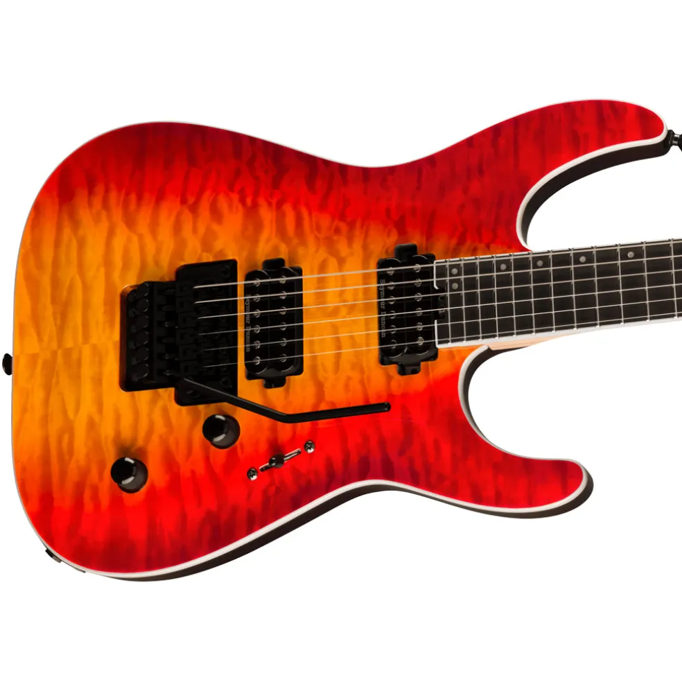 Jackson Pro Plus Series Dinky™ DKAQ, Ebony Fingerboard, Firestorm