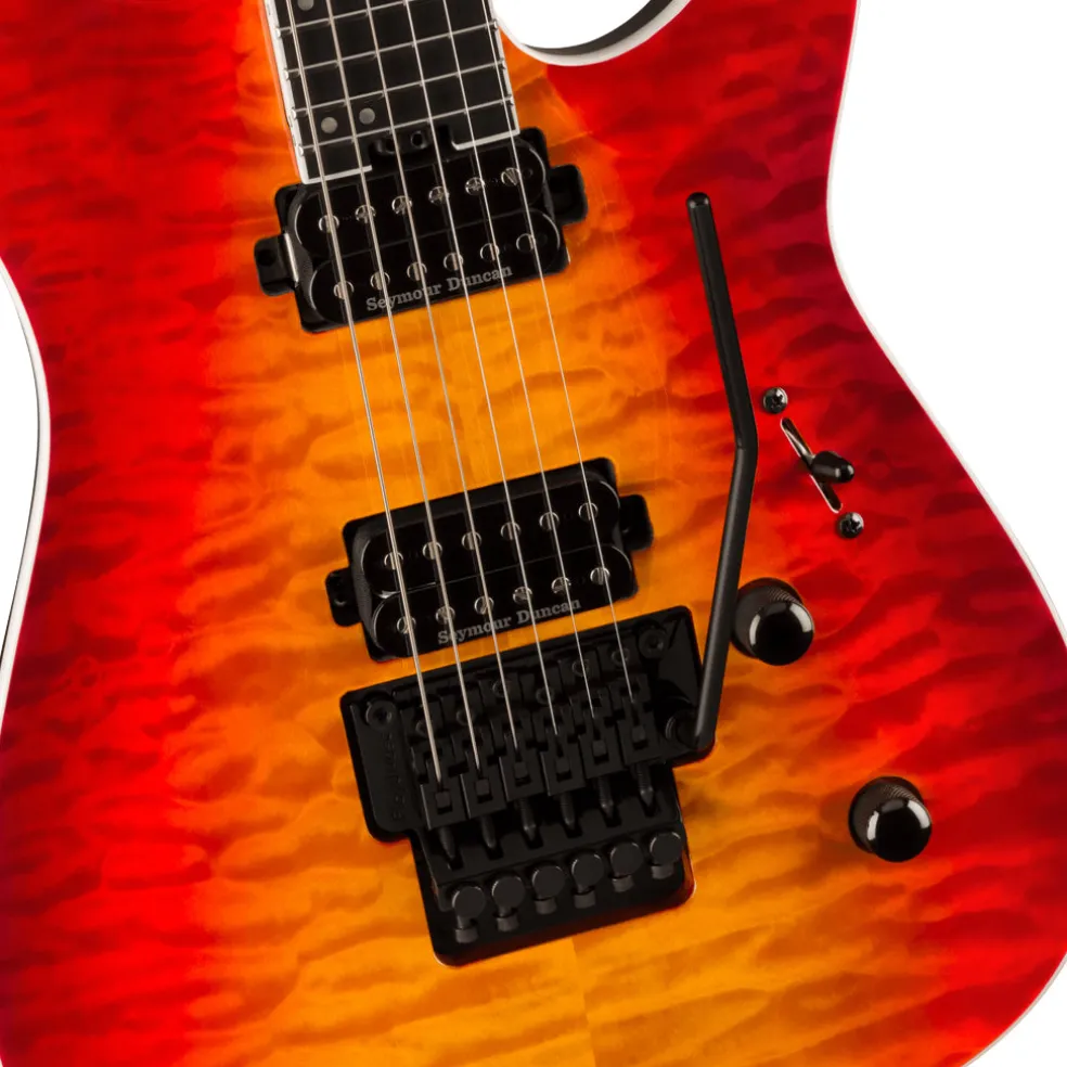 Jackson Pro Plus Series Dinky™ DKAQ, Ebony Fingerboard, Firestorm