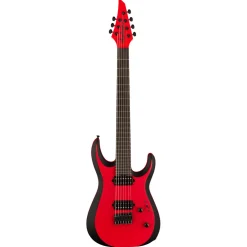 Jackson Pro Plus Series DK Modern MDK7 HT, Ebony Fingerboard, Satin Red with Black bevels