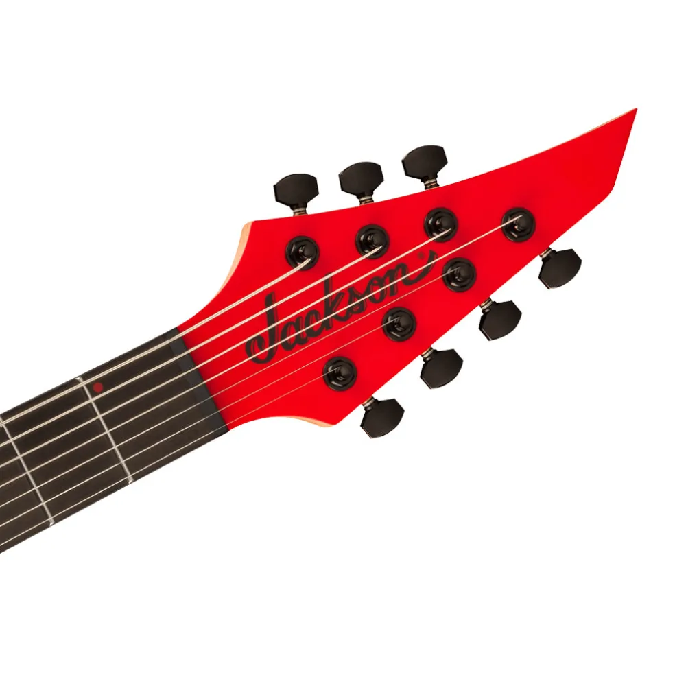 Jackson Pro Plus Series DK Modern MDK7 HT, Ebony Fingerboard, Satin Red with Black bevels