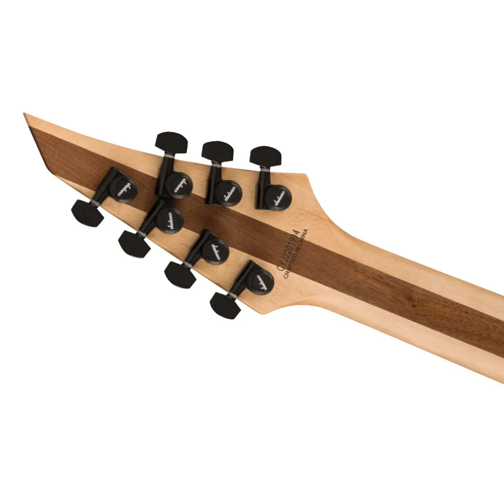 Jackson Pro Plus Series DK Modern MDK7 HT, Ebony Fingerboard, Satin Red with Black bevels