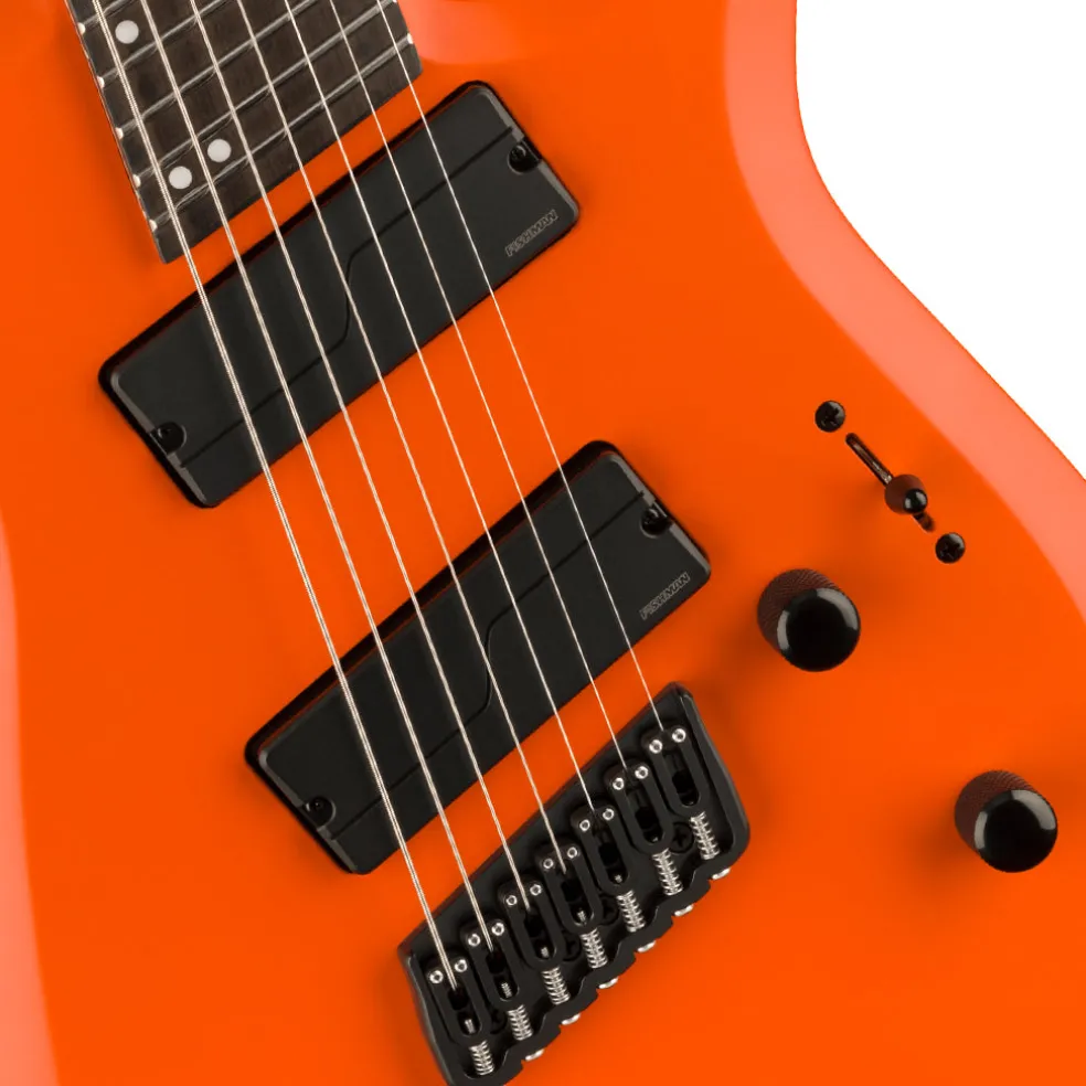 Jackson Pro Plus Series DK Modern HT7 MS, Ebony Fingerboard, Satin Orange Crush