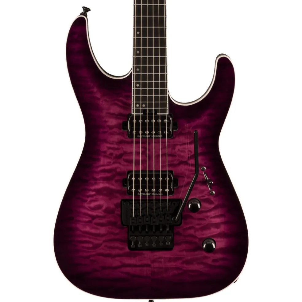 Jackson Pro Plus Series Dinky™ DKAQ, Ebony Fingerboard, Transparent Purple Burst