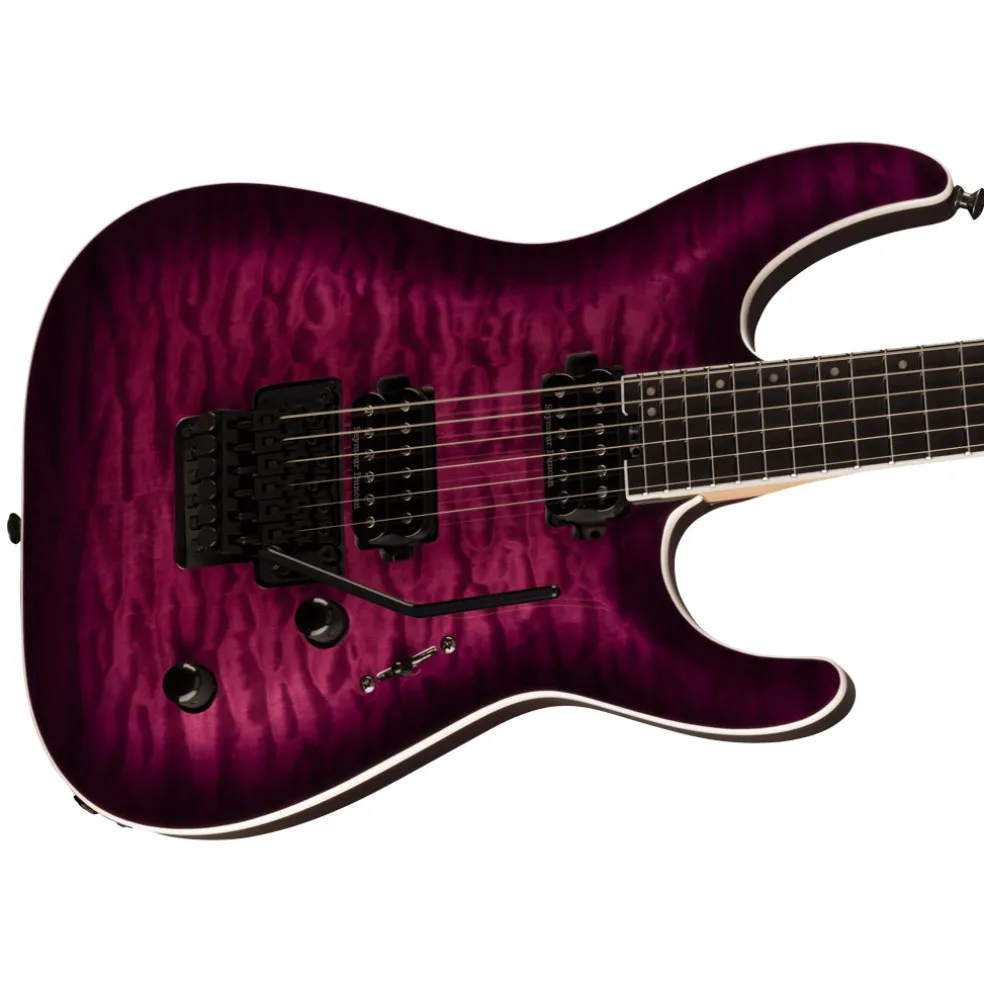 Jackson Pro Plus Series Dinky™ DKAQ, Ebony Fingerboard, Transparent Purple Burst