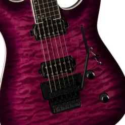 Jackson Pro Plus Series Dinky™ DKAQ, Ebony Fingerboard, Transparent Purple Burst