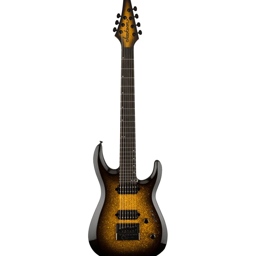 Jackson Pro Plus Series DK Modern Evertune 7, Ebony Fingerboard, Gold Sparkle