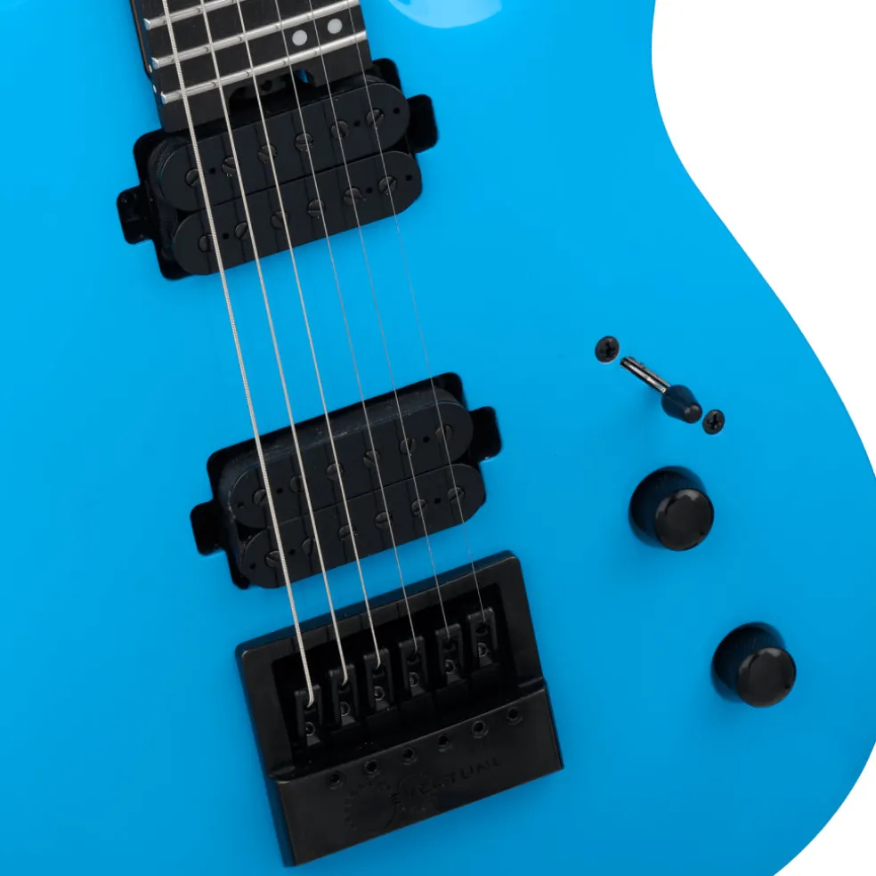 Jackson Pro Plus Series Misha Mansoor Juggernaut ET6 Electric Guitar Ebony Fingerboard Riviera Blue