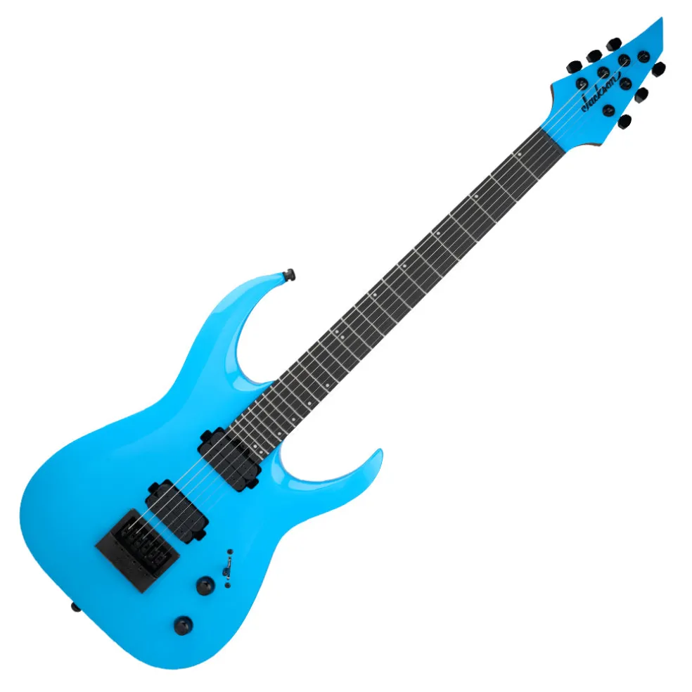 Jackson Pro Plus Series Misha Mansoor Juggernaut ET6 Electric Guitar Ebony Fingerboard Riviera Blue
