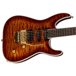Jackson Pro Plus Series Soloist™ SLA3Q, Ebony Fingerboard, Amber Tiger Eye