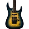Jackson Pro Plus Series Soloist™ SLA3Q, Ebony Fingerboard, Amber Blue Burst