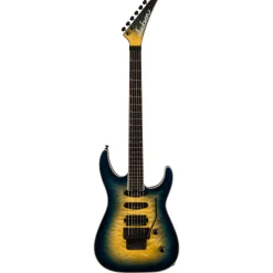 Jackson Pro Plus Series Soloist™ SLA3Q, Ebony Fingerboard, Amber Blue Burst