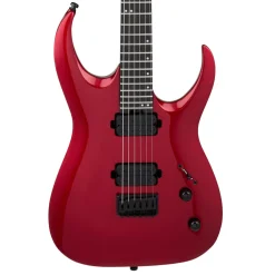 Jackson Pro Series Misha Mansoor Juggernaut HT6 Electric Guitar Ebony Fingerboard Red Crystal