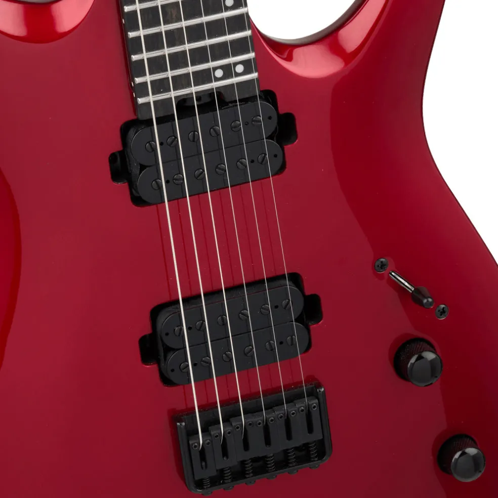 Jackson Pro Series Misha Mansoor Juggernaut HT6 Electric Guitar Ebony Fingerboard Red Crystal