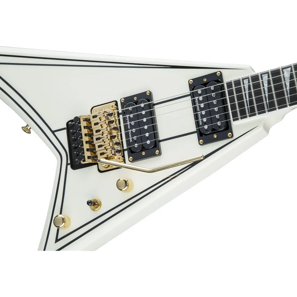 Jackson Pro Series Rhoads RR3 - Ivory With Black Pinstripes - Ebony | Electric Guitars | 2914312557