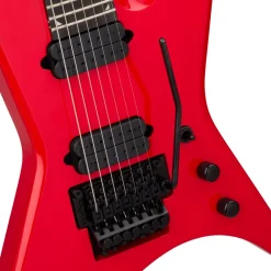 Jackson Pro Series Signature Dave Davidson Warrior WR7 Electric Guitar Ebony Fingerboard Ferrari Red