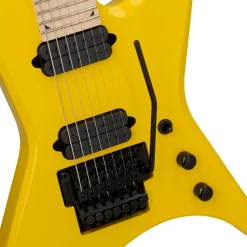 Jackson Pro Series Signature Dave Davidson Warrior WR7 Electric Guitar Maple Fingerboard Ferrari Yellow
