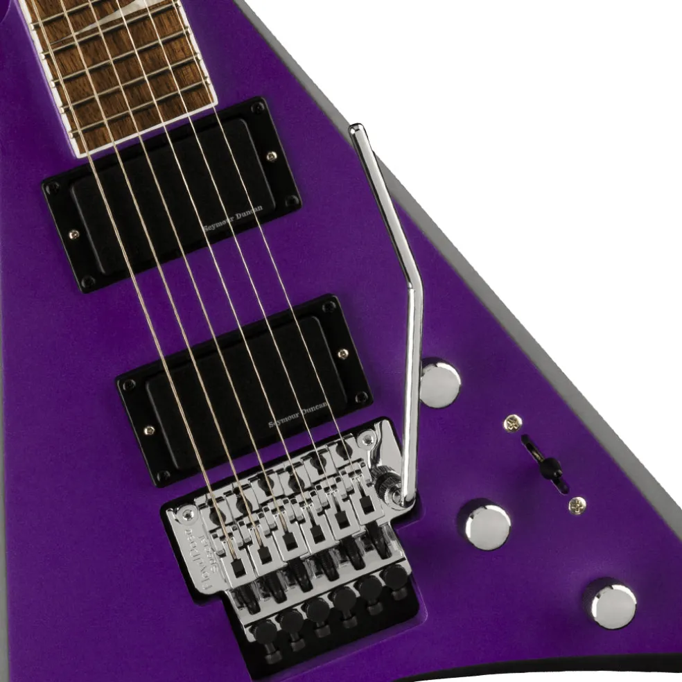 Jackson X Series Rhoads RRX24, Laurel Fingerboard, Purple Metallic with Black Bevels