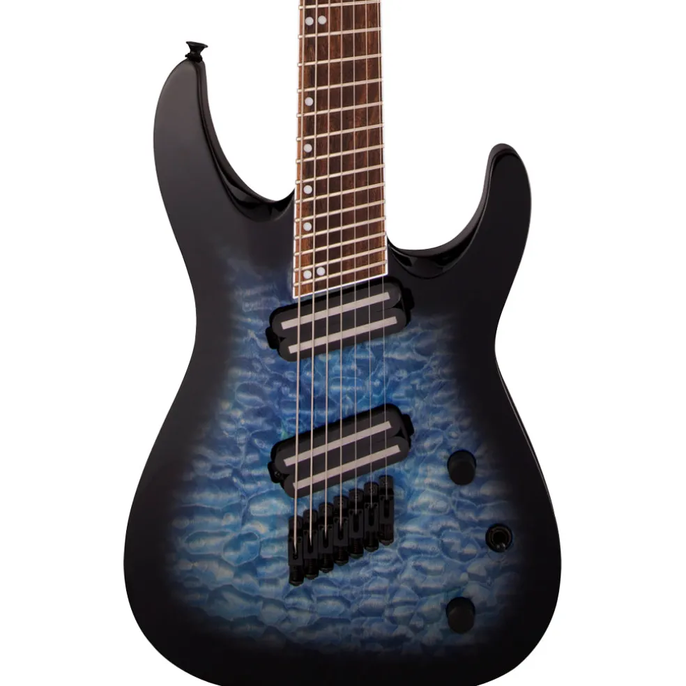 Jackson X Series Soloist Arch Top SLATX7Q MS In Transparent Blue Burst | Electric Guitars | 2919914586