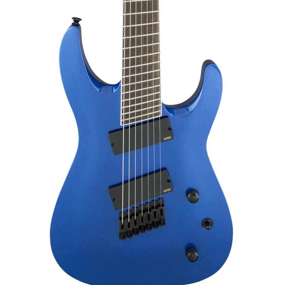 Jackson X Series Soloist Arch Top SLAT7 Multi-Scale - Laurel Fingerboard - Metallic Blue | Electric Guitars | 2916868527