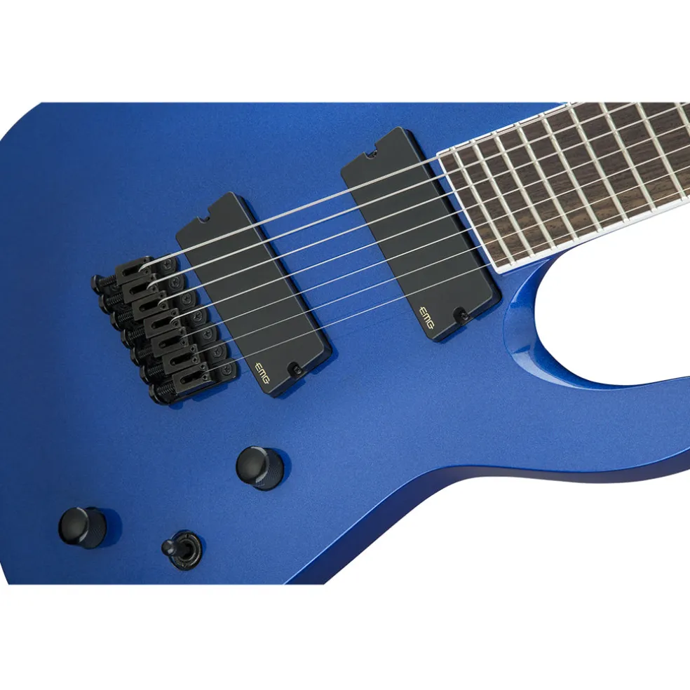 Jackson X Series Soloist Arch Top SLAT7 Multi-Scale - Laurel Fingerboard - Metallic Blue | Electric Guitars | 2916868527