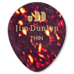 Jim Dunlop Celluloid "Shell Teardrop Classics" Thin - 12 Pack
