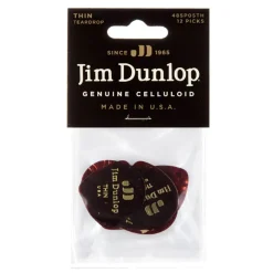 Jim Dunlop Celluloid "Shell Teardrop Classics" Thin - 12 Pack