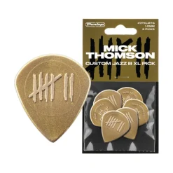 Jim Dunlop JPMTJXL Mick Thomson Custom Jazz III XL Guitar Picks - 6-pack