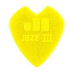 Jim Dunlop Kirk Hammett Custom Jazz III Yellow Glitter Players Pack
