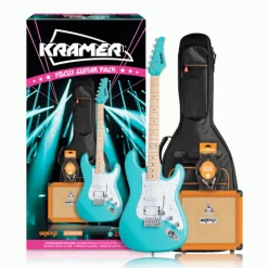 Kramer Focus VT211S Guitar Pack w/ Crush & Accessories - Teal