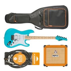 Kramer Focus VT211S Guitar Pack w/ Crush & Accessories - Teal