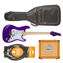 Kramer Focus VT211S Guitar Pack w/ Crush & Accessories - Purple
