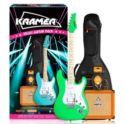 Kramer Focus VT211S Neon Green with Orange Crush Bundle