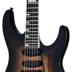 Kramer SM-1 Figured Electric Guitar - Black Denim Perimeter