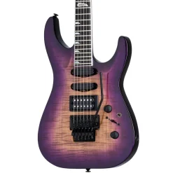 Kramer SM-1 Figured Electric Guitar - Royal Purple Perimeter
