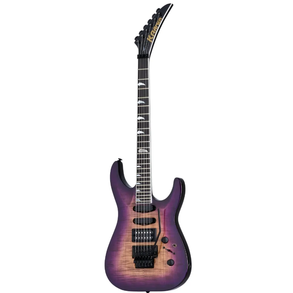 Kramer SM-1 Figured Electric Guitar - Royal Purple Perimeter