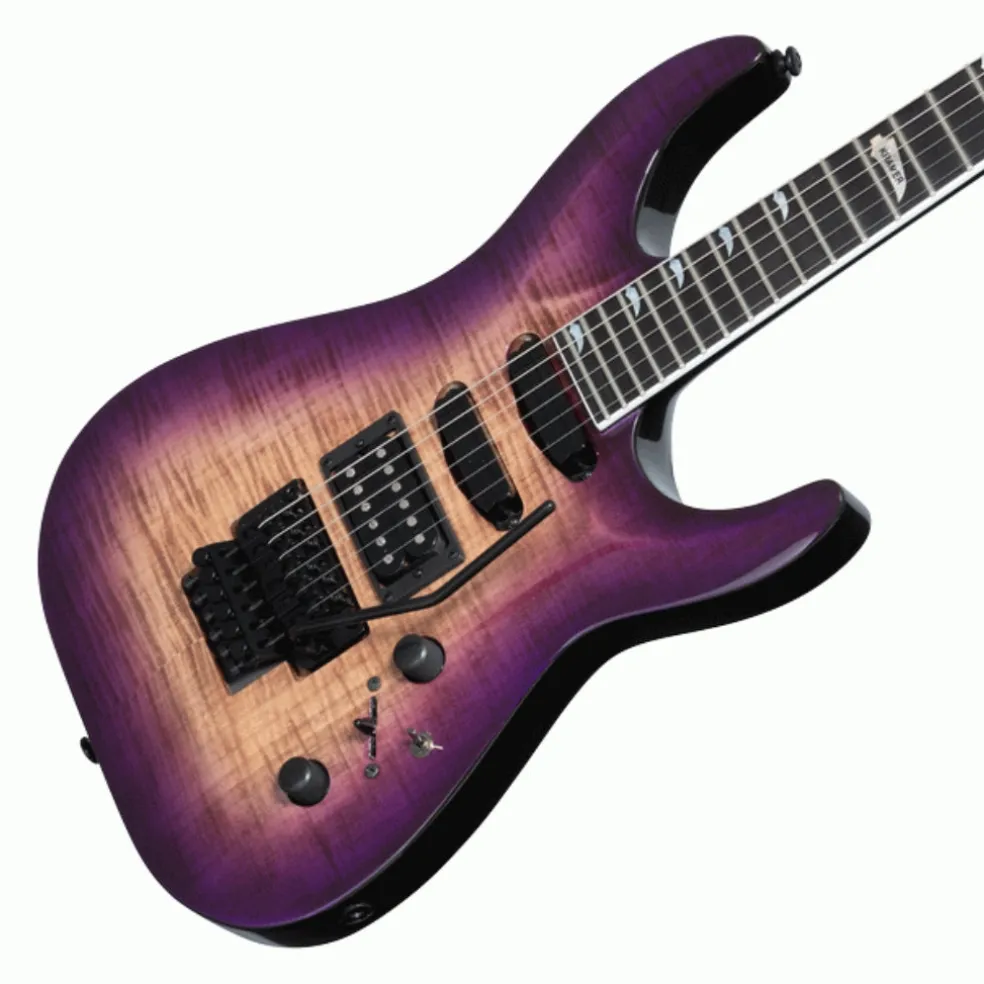 Kramer SM-1 Figured Electric Guitar - Royal Purple Perimeter