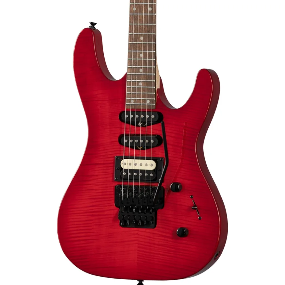 Kramer Striker Figured Floyd Rose Special Electric Guitar - Transparent Red
