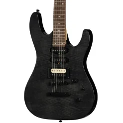 Kramer Striker Figured Stoptail Electric Guitar - Transparent Black