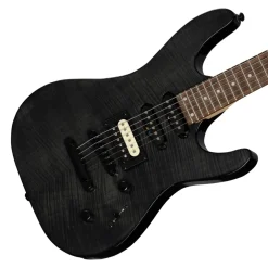 Kramer Striker Figured Stoptail Electric Guitar - Transparent Black