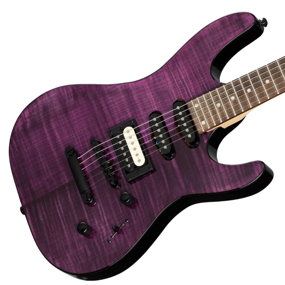 Kramer Striker Figured Stoptail Electric Guitar - Transparent Purple