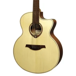 LAG T177 12-String Jumbo Acoustic/Electric Guitar - Natural