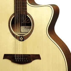 LAG T177 12-String Jumbo Acoustic/Electric Guitar - Natural